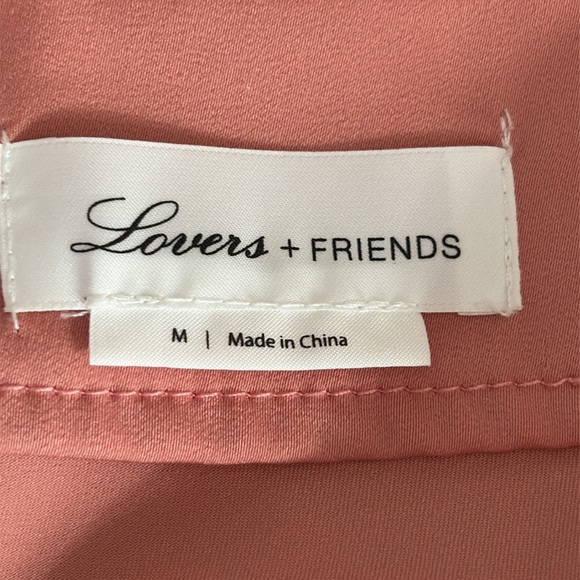 Lovers + Friends Kendall One Shoulder Blouse in Pink Guava - Size Medium - Picture 5 of 7